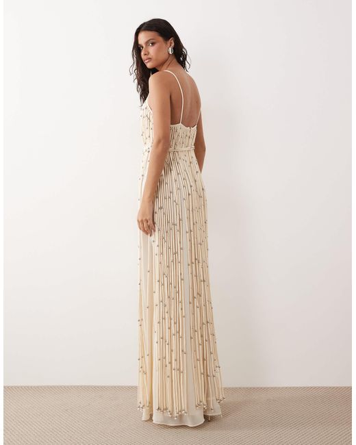 Robe longue Mango en coloris Natural