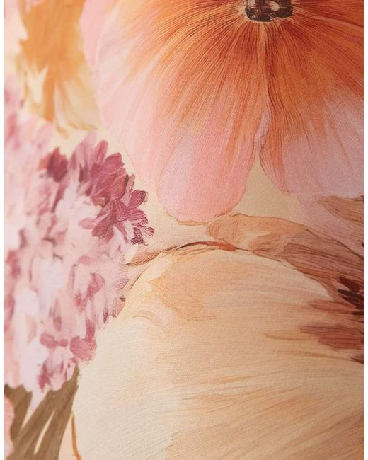 Wanderdoll Pink Primrose Chiffon Sheer Drape Maxi Skirt