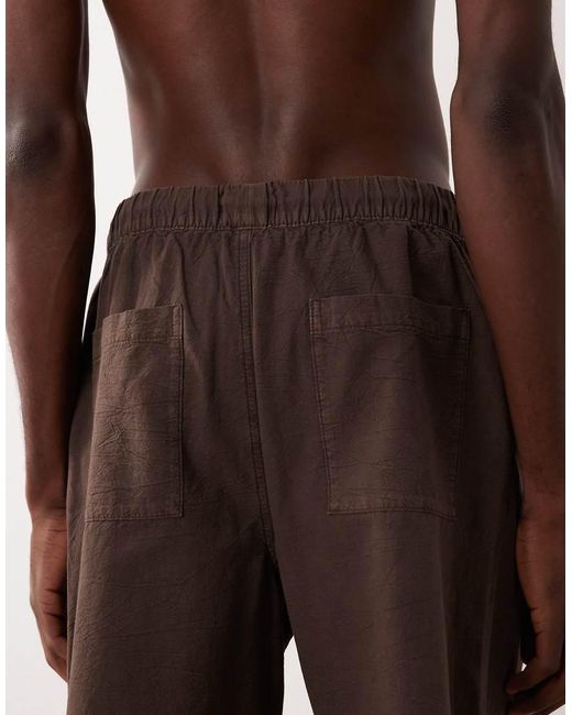 ASOS Natural Textured Jorts for men