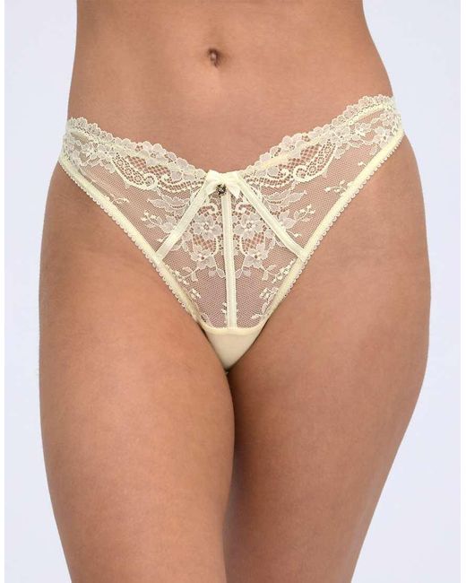 Boux Avenue Multicolor Mimosa Lace Thongs Comfy Classic Soft Floral Knickers