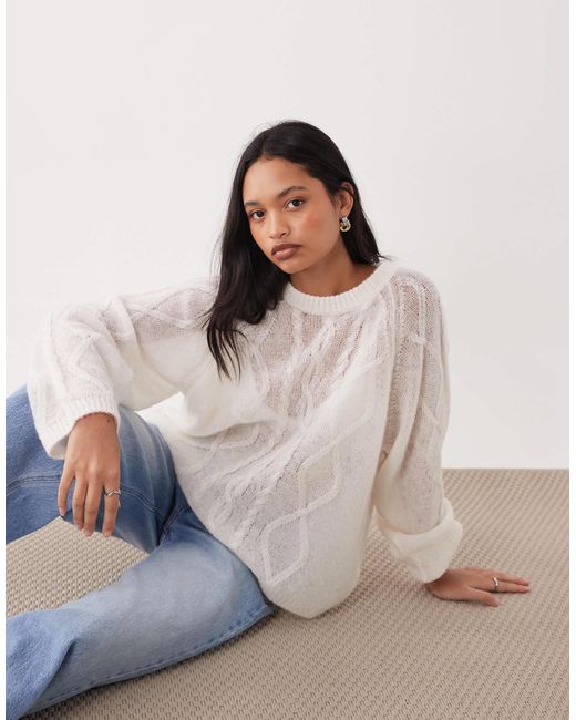 ARKET Pink – zopfstrickpullover