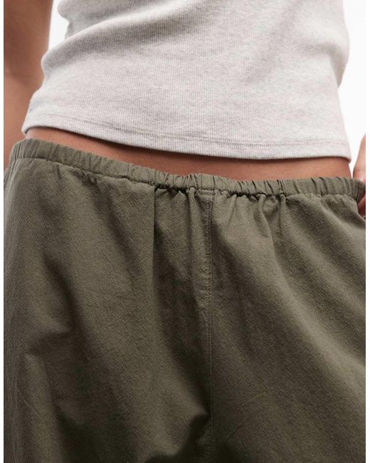 Weekday Natural Barrel Parachute Trousers