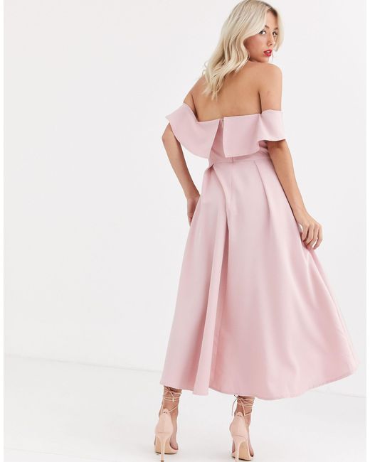 chi chi pink bardot dress