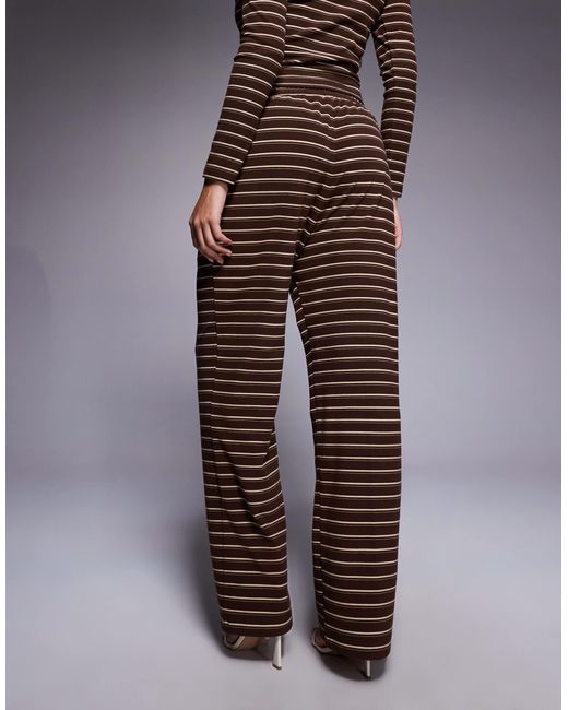 Frankie - pantalon large d'ensemble à rayures en jersey épais Wanderdoll en coloris Multicolor