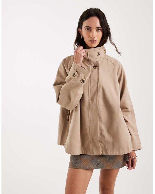 ONLY Natural High Collar Cape Jacket
