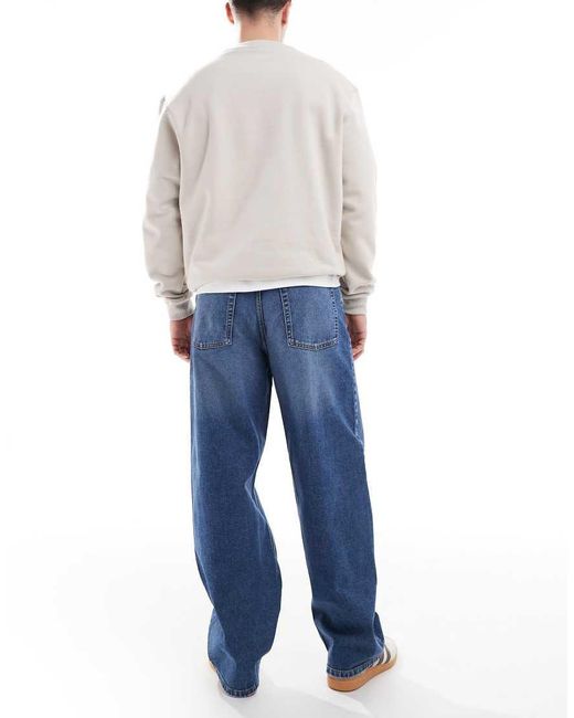 Collusion Blue X001 Antifit Mid Rise Jean for men