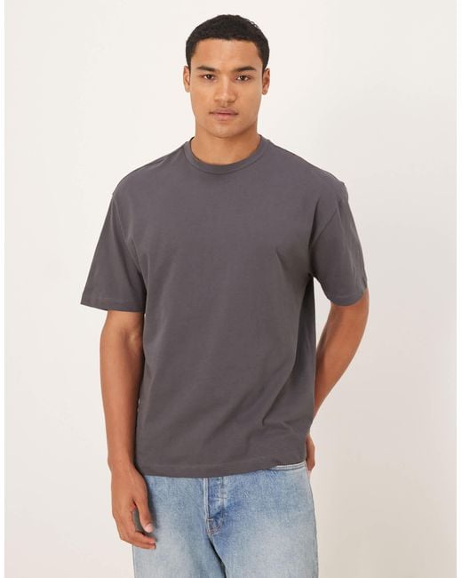 ASOS – legeres t-shirt in Gray für Herren