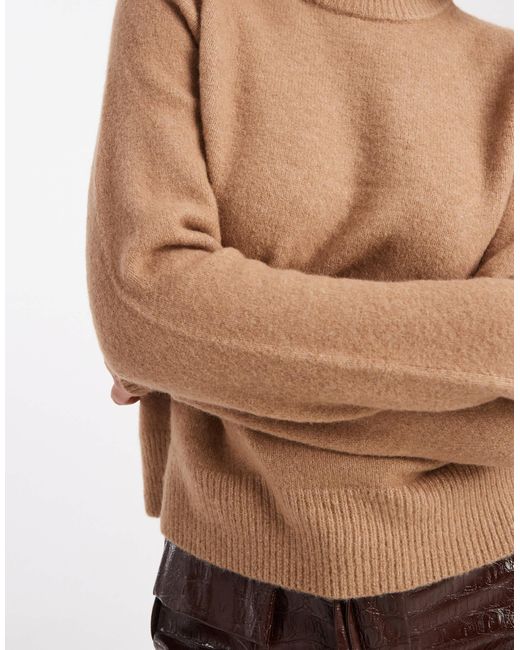 Pull ras New Look en coloris Brown