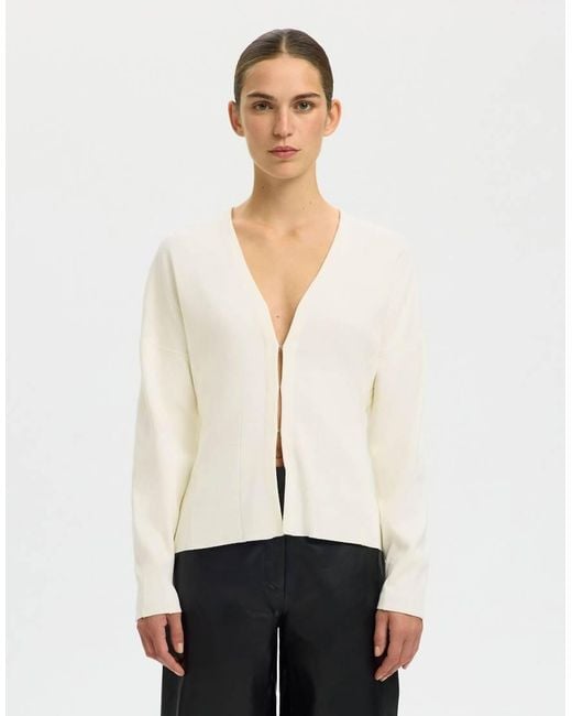 SELECTED Natural Cardigan