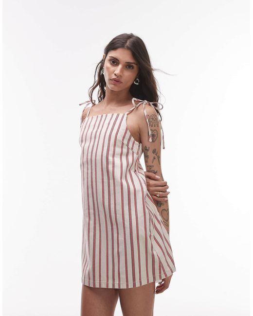 TOPSHOP Multicolor Denim Mini Dress