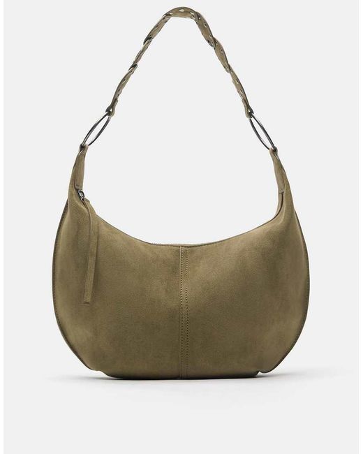 Pull&Bear White Studded Shoulder Bag