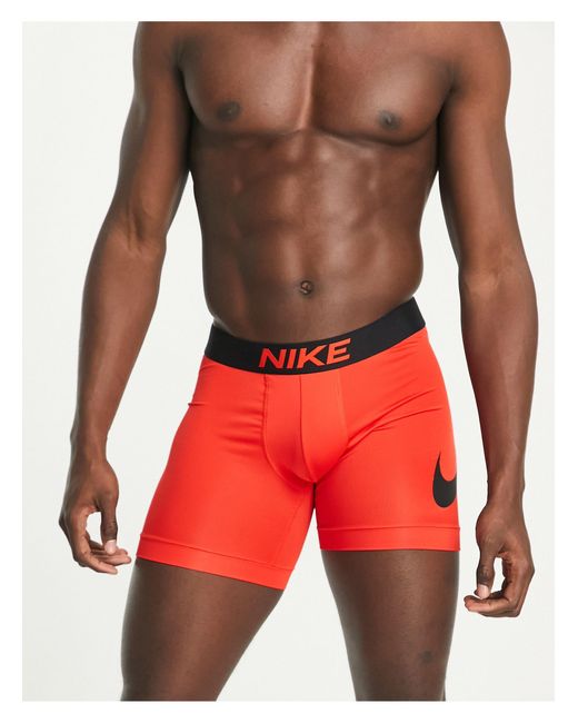 Nike Essential Micro Swoosh Boxer Briefs in Red for Men | Lyst Canada