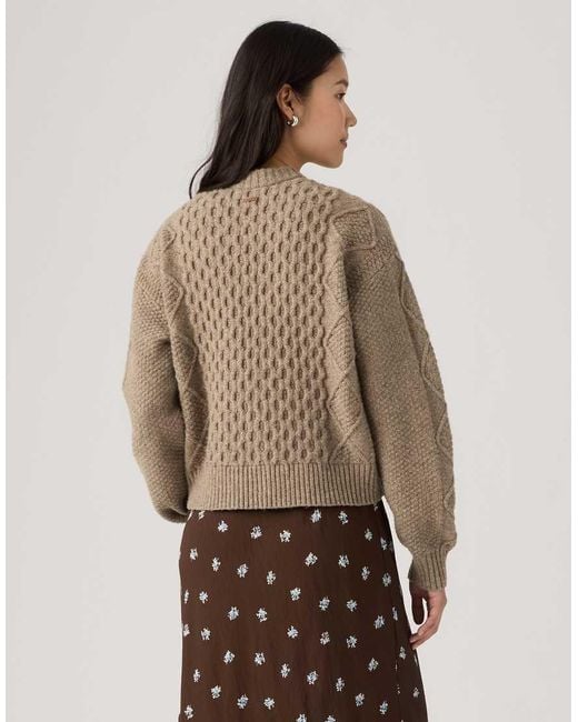 Levi's Brown Charlotte Crewneck Cardigan
