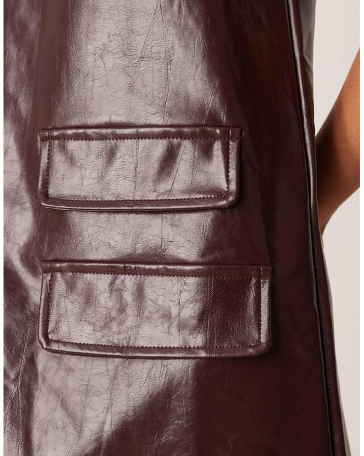 Ghospell Red – louise – minikleid aus kunstleder