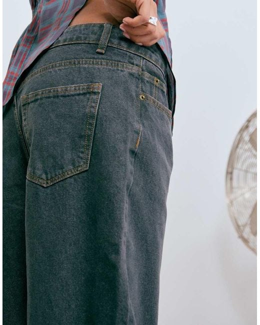 Lioness Gray Top Model Cuffed Hem Jeans