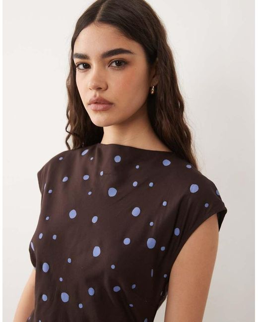 ASOS Multicolor High Neck Mini Dress