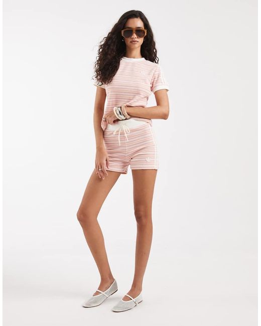 Adidas Originals Pink Terry Towelling Shorts