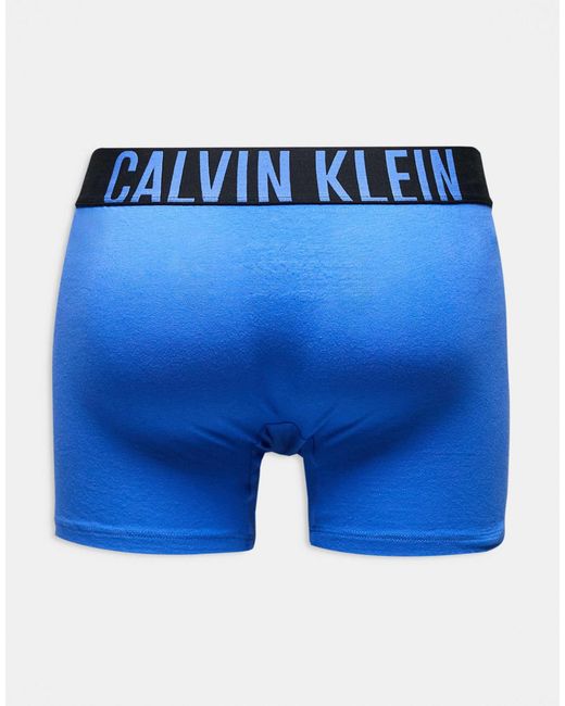 Calvin Klein – intense power – boxershorts aus baumwolle in Blue für Herren