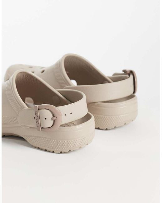 CROCSTM Natural Classic Buckle Clog