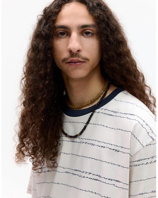 Pull&Bear – t-shirt in Natural für Herren