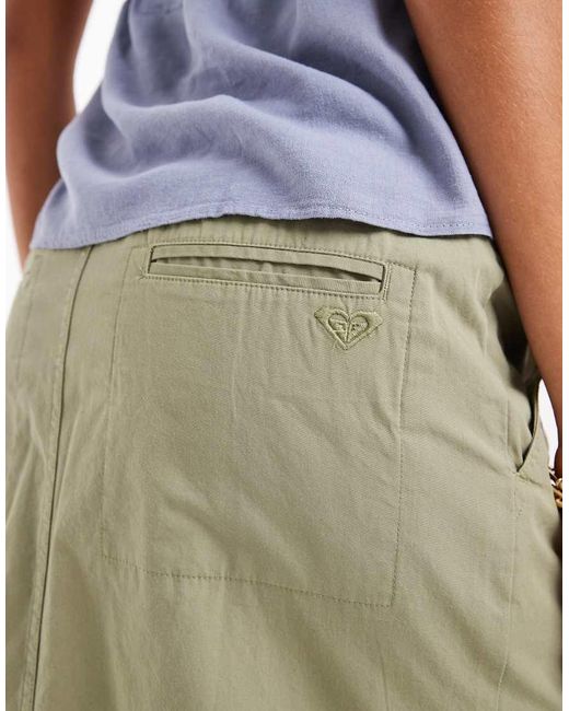 Roxy Green Iconic Land Skirt