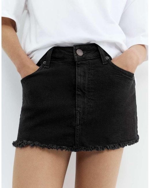 Pull&Bear White Denim Skort