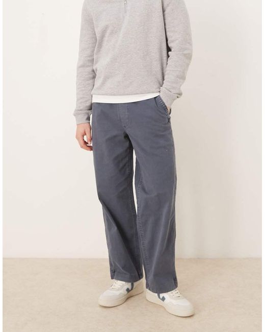 Pantalones Holgados Sin Cierres De Abercrombie & Fitch de hombre de color Gray