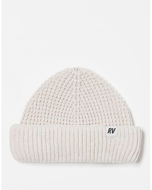 Reclaimed (vintage) Natural Unisex Waffle Beanie
