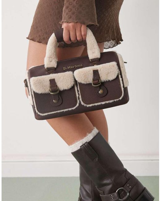 Dr. Martens Brown Mini Top Handle Bag