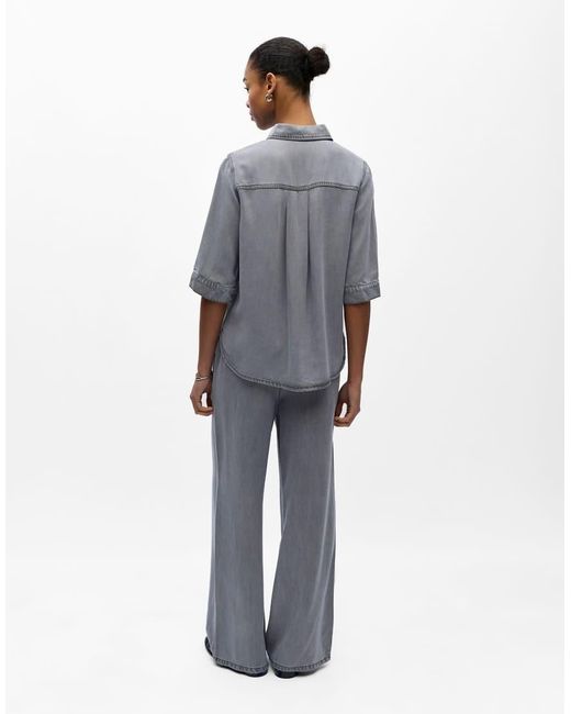 Object Denim Overhemd in het Gray
