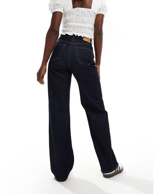 Vero Moda Blue Tessa High Waisted Wide Leg Jeans