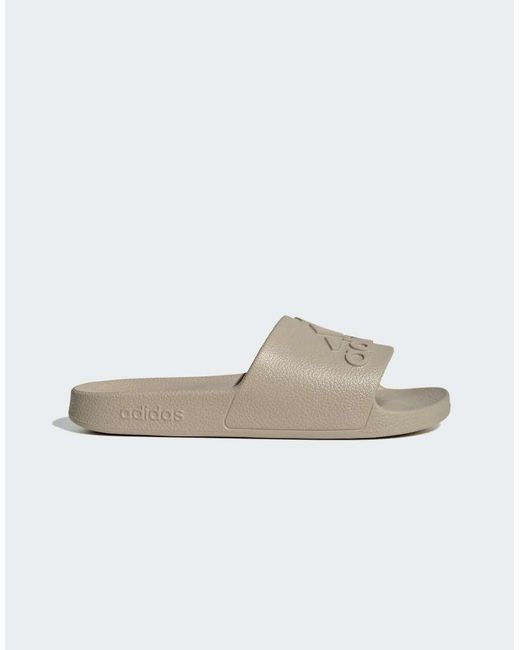 Adidas Originals Gray Adilette Aqua Slides