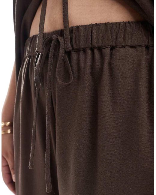 Pieces Plus Pieces Curve in het Brown