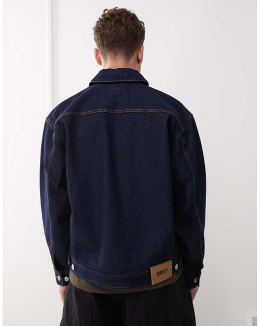 Obey Blue Opena Jacket for men