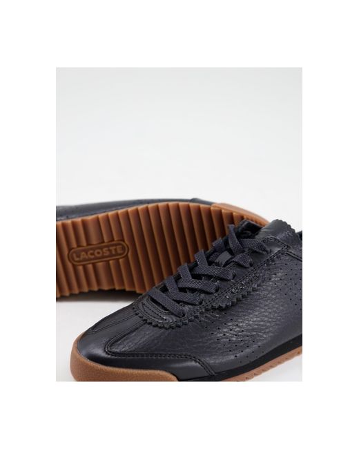 Lacoste Ascenta Lace Up Sneakers in Black | Lyst UK