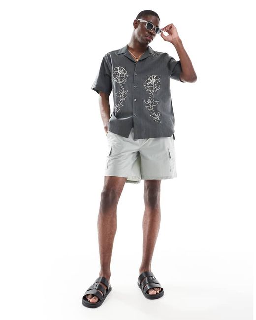 Only & Sons Tech Cargoshort in het White voor heren