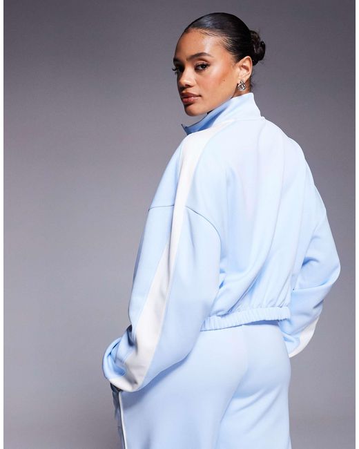 Nike Blue Nsw Cropped Zip Through Jacket