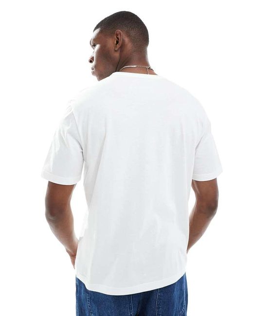 Camiseta Blanca De Corte Estándar Con Estampado De Calavera De Paul Smith de hombre de color White
