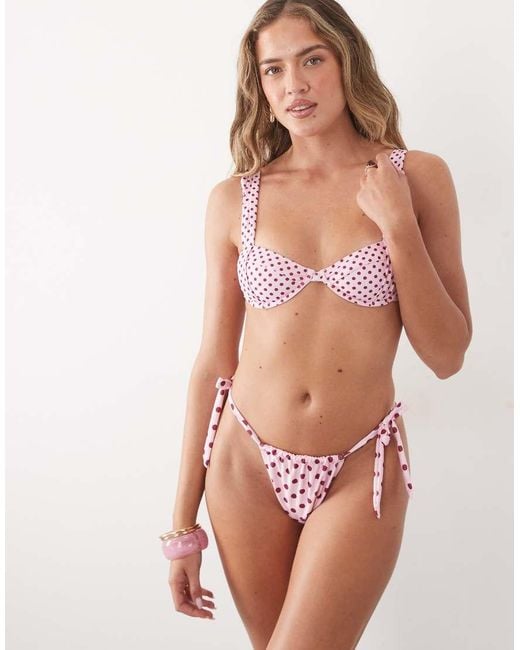 Going Somewhere Brown Polka Dot Bikini Bottoms