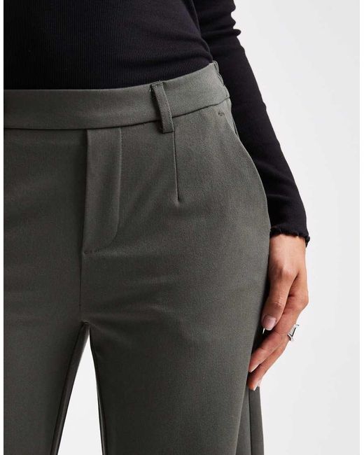 Object Black Wide Leg Tailored Trousers