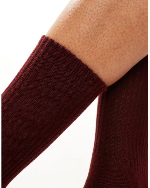 ASOS Ankle Socks-red