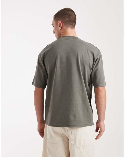 Only & Sons Gray Relaxed Fit Airflex Breathable T-shirt for men