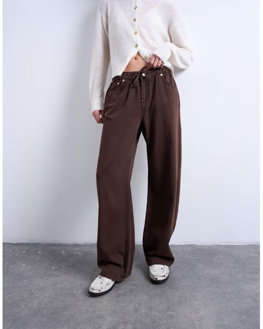 TOPSHOP White Pull On jogger Jean