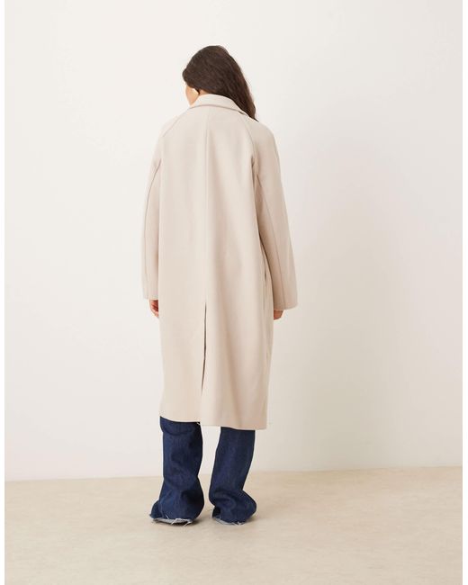 ASOS Natural Chuck On Overcoat