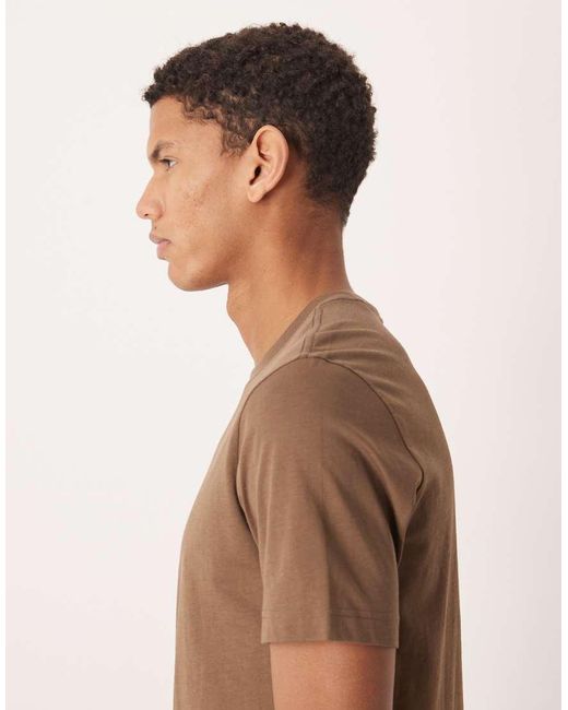 Mango Brown 100% Cotton T-shirt for men