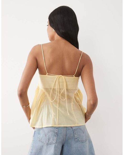 ASOS Blue Ruched Side Cami
