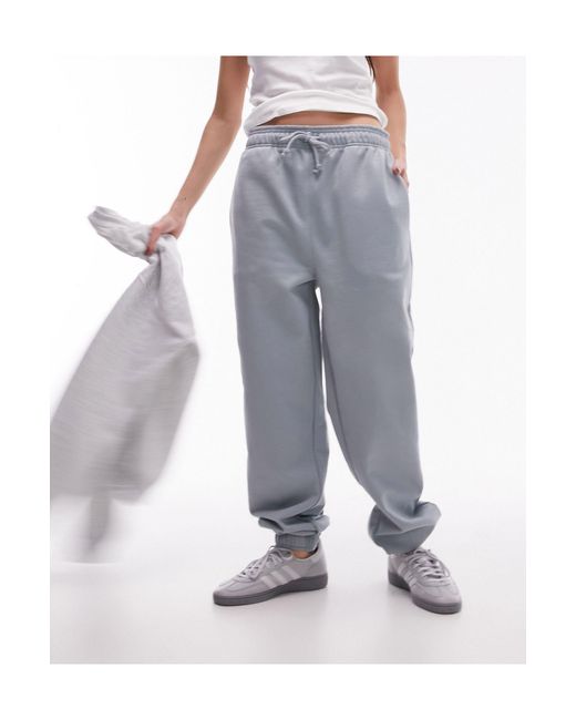 TOPSHOP Gray Oversized Cuffed Trackies