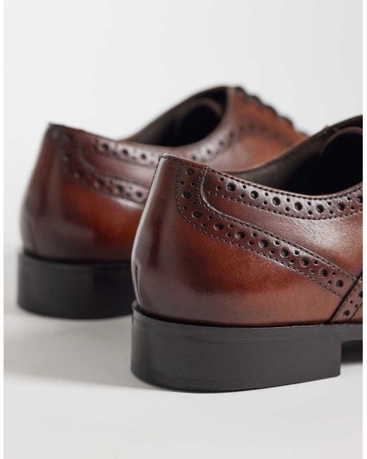 ASOS Brown Lace Up Brogue Shoe for men