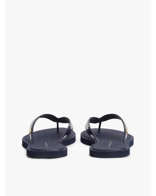 Tommy Hilfiger Blue Th Monogram Flip-Flops