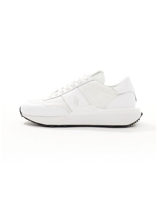 Polo Ralph Lauren White Train '89 Trainer With Logo
